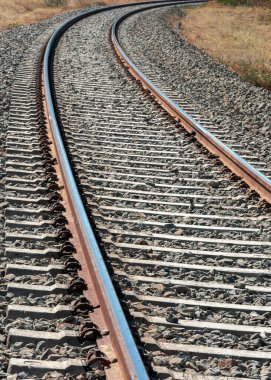 Trenle ulaşımı sağlayan demiryolu.