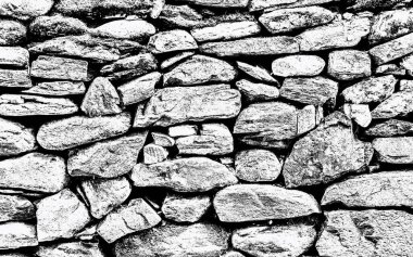 Yığılmış taşlardan oluşan duvar dokusu