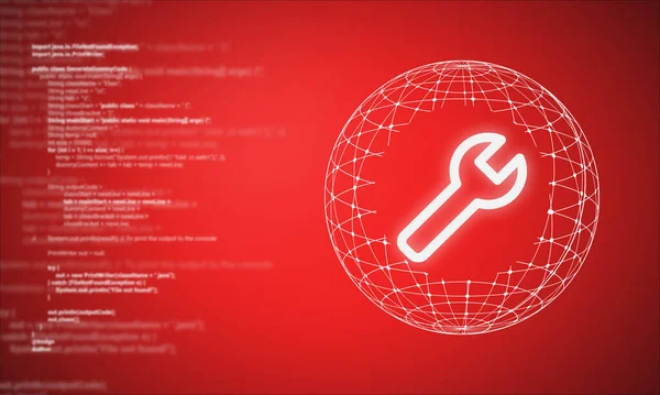 Uygulama kodu onarımı. Programcının kod satırları.