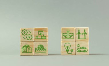 The transition of the world economy to renewable energy, the use of solar panels, water turbines, the concept of clean earth