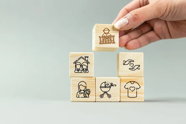 Enlargement of the family, the concept of young people wanting to become parents, lifestyle change, mature upbringing