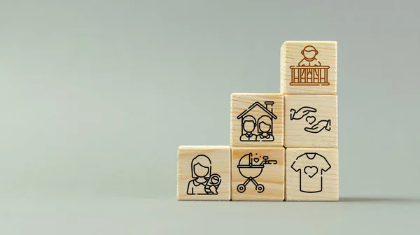 Enlargement of the family, the concept of young people wanting to become parents, lifestyle change, mature upbringing