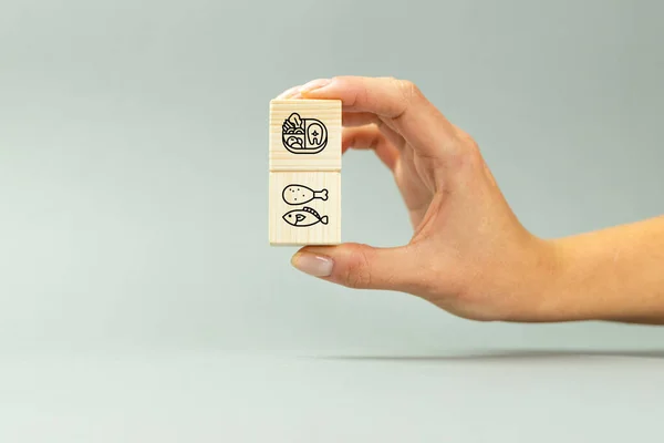 Box diet, eating counted portions, caloric balance, healthy food, proteins and vitamins, the work of a dietician