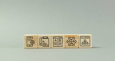 Web application development, network product coding work concept