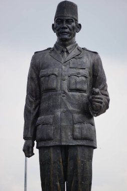 Endonezya 'nın ilk başkanı Bung Karno' nun heykeli.