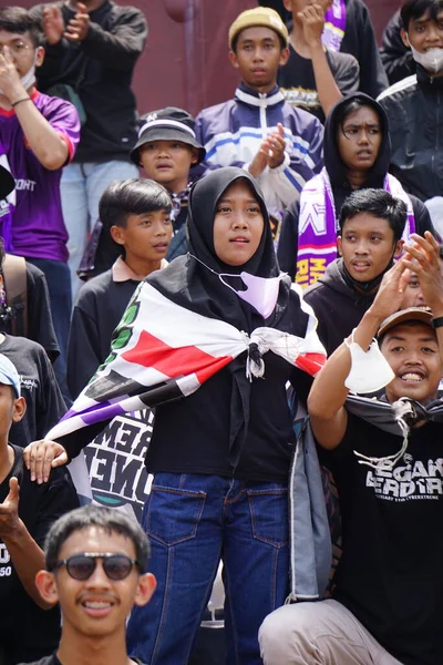 Die Anhänger Von Persik Kediri Persik Ist Einer Der Indonesischen — Stockfoto