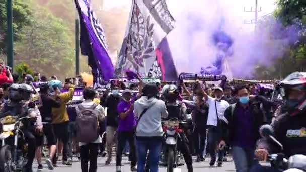Persik Kediri Támogatói Persik Indonéz Labdarúgó Klub Tagja — Stock videók
