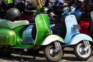 Panjalu scooter festivalinde çeşitli scooter 'lar