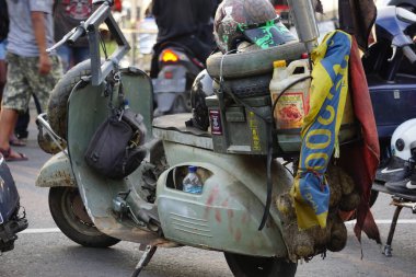 Panjalu scooter festivalinde çeşitli scooter 'lar