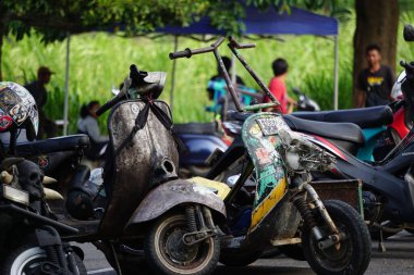 Panjalu scooter festivalinde çeşitli scooter 'lar