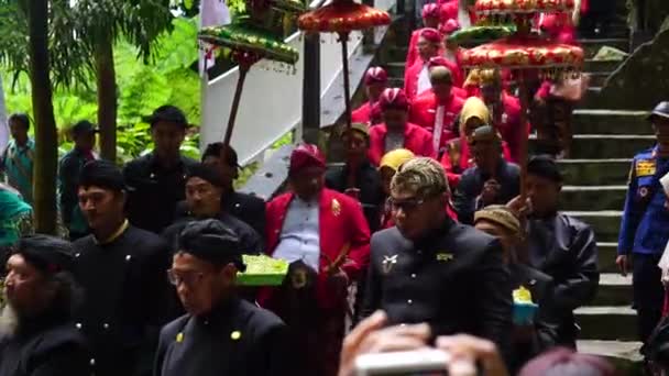 Церемонія Седудо Водоспаді Седудо Сіраман Седудо Приймає Ванну Водоспаді Седудо — стокове відео