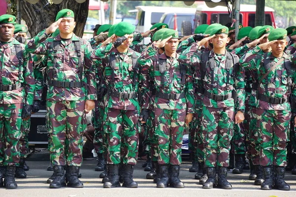 Szolgálatban Lévő Indonéz Hadsereg — Stock Fotó