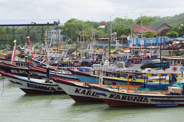 Petik Laut Ceremoni Tambakrejo Strand Petik Laut Javanese Fiskare Tacksägelse — Stockfoto
