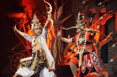 Krishna harimurti (Krishna, liderin ustası) isimli Kresnayana tiyatrosu)