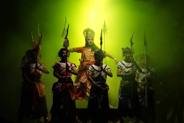 Teatralne Kresnayana Tytułem Krishna Harimurti Krishna Mistrz Przywódcy — Zdjęcie stockowe
