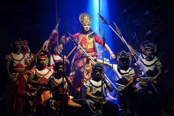 stock image The theatrical of kresnayana with the title Krishna harimurti (Krishna, master of leader).