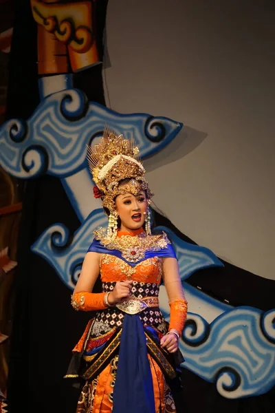 Teater Kresnayana Dengan Gelar Krishna Harimurti Krishna Penguasa Pemimpin — Stok Foto