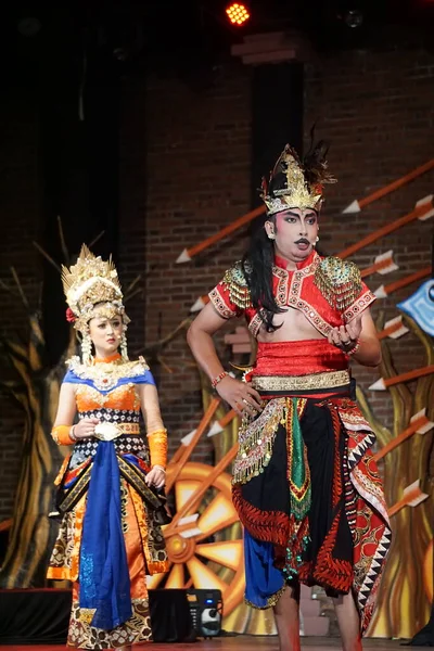 Teater Kresnayana Dengan Gelar Krishna Harimurti Krishna Penguasa Pemimpin — Stok Foto
