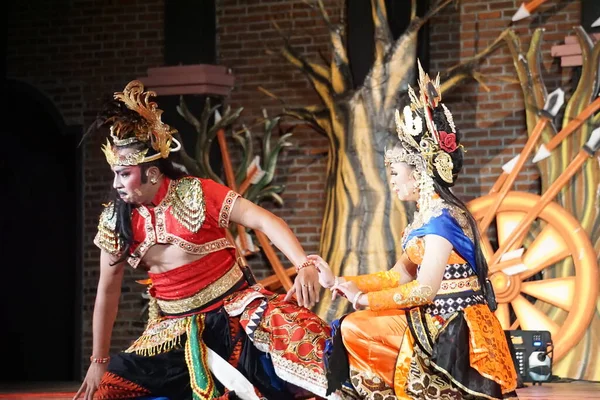 Teatrale Kresnayana Con Titolo Krishna Harimurti Krishna Maestro Del Leader — Foto Stock
