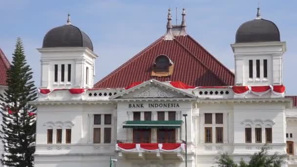 Bank Indonesia Dědictví Budova Malioboro Yogyakarta Bank Indonesia Jednou Indonéských — Stock video
