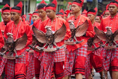 Indonesian bring national symbol, garuda pancasila.