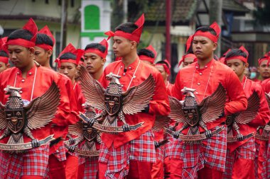 Indonesian bring national symbol, garuda pancasila.