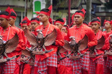 Indonesian bring national symbol, garuda pancasila.