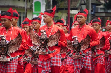 Indonesian bring national symbol, garuda pancasila.