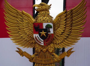 Doğal bir geçmişi olan Garuda Pancasila (Endonezya beş ilkesi)