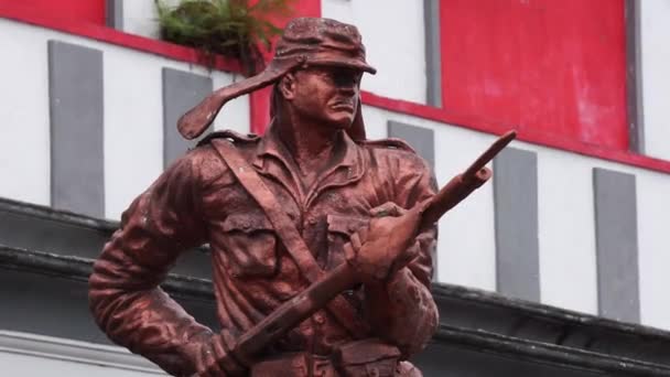 Soedanco Soepriyadi Monument Indonesian Hero Blitar Leader Peta Rebellion — Video