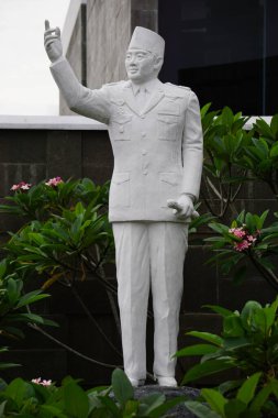 Endonezya 'nın ilk başkanı Bung Karno' nun heykeli.