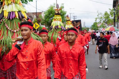 The celebration of grebeg Pancasila. Grebeg Pancasila is held to celebrate Pancasila day