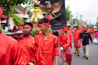 The celebration of grebeg Pancasila. Grebeg Pancasila is held to celebrate Pancasila day