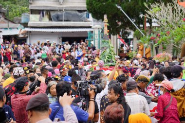 The celebration of grebeg Pancasila. Grebeg Pancasila is held to celebrate Pancasila day