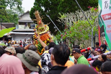 The celebration of grebeg Pancasila. Grebeg Pancasila is held to celebrate Pancasila day