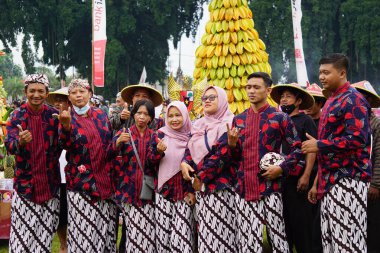The celebration of grebeg Pancasila. Grebeg Pancasila is held to celebrate Pancasila day
