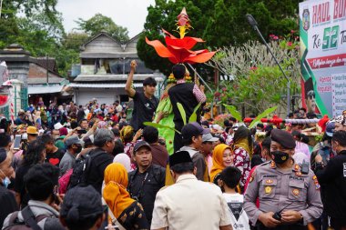 The celebration of grebeg Pancasila. Grebeg Pancasila is held to celebrate Pancasila day