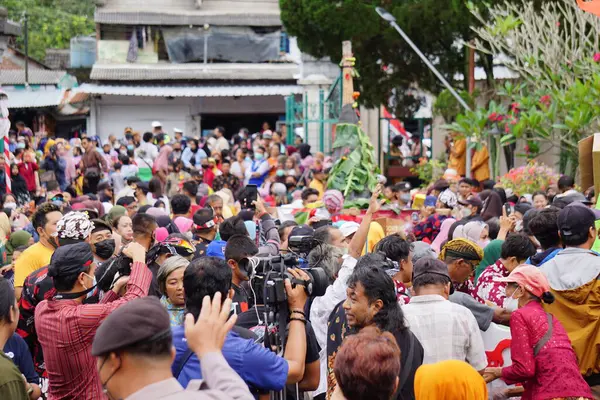 The celebration of grebeg Pancasila. Grebeg Pancasila is held to celebrate Pancasila day
