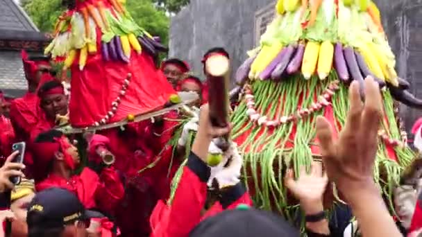 Celebration Grebeg Pancasila Grebeg Pancasila Held Celebrate Pancasila Day — Αρχείο Βίντεο