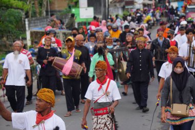 Siraman gong kyai pradah ceremony. This ceremony is one of the Indonesian intangible cultural heritage
