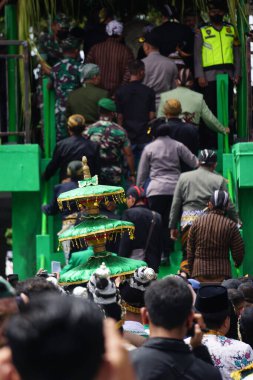 Siraman gong kyai pradah ceremony. This ceremony is one of the Indonesian intangible cultural heritage