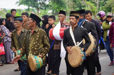 Siraman gong kyai pradah ceremony. This ceremony is one of the Indonesian intangible cultural heritage