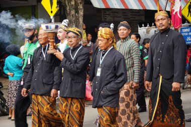 Siraman gong kyai pradah ceremony. This ceremony is one of the Indonesian intangible cultural heritage