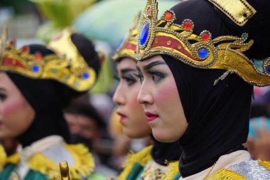 Siraman gong kyai pradah ceremony. This ceremony is one of the Indonesian intangible cultural heritage