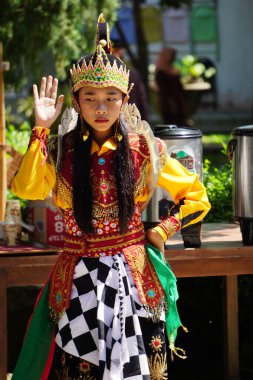 Indonesian perform jaranan pegon dance. This dance comes from East Java, Indonesia