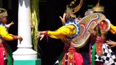 Indonesian perform jaranan pegon dance. This dance comes from East Java, Indonesia
