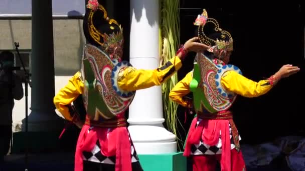 Indonéský Tanec Jaranským Pegonem Tento Tanec Pochází Východní Jávy Indonésie — Stock video