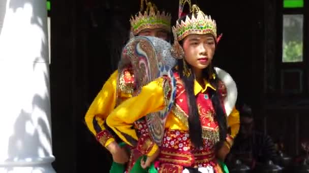 Indonesisch Voeren Aranan Pegon Dans Deze Dans Komt Uit Oost — Stockvideo