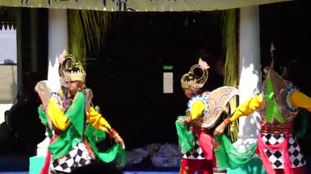 Indonesio Realizar Danza Pegón Jaranan Esta Danza Viene Java Oriental — Vídeo de stock