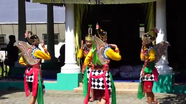 Indonésio Executar Jaranã Pegon Dança Esta Dança Vem Java Oriental — Vídeo de Stock